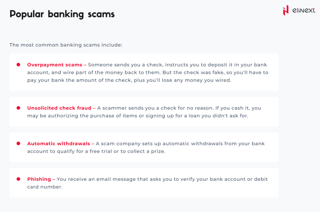 Popular Banking Scams