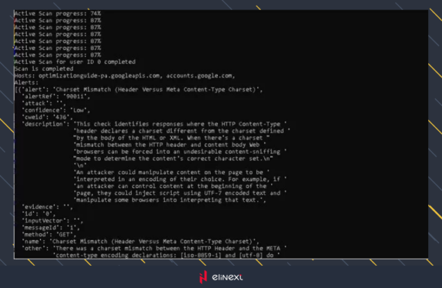 Wait for the scan to complete and retrieve the scan results