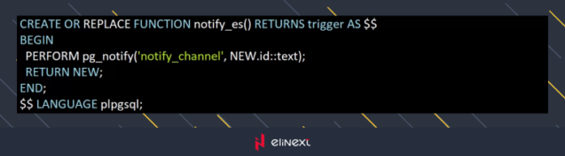 In cases where SQL databases such as PostgreSQL are used, trigger mechanisms at the database level are actively employed