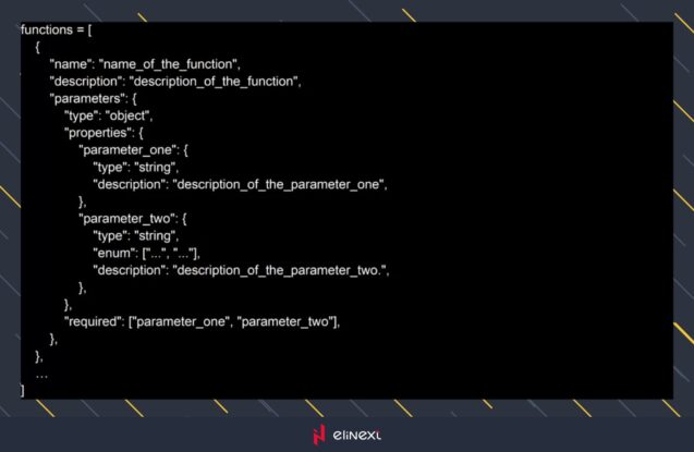 To use the feature Function calling, I need to create a list with schemas of functions