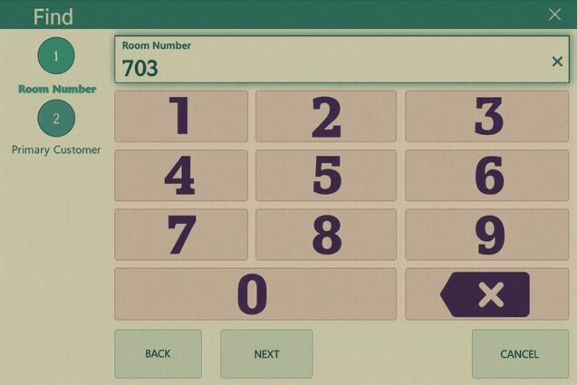 Credit Card Terminals Software - Room Number