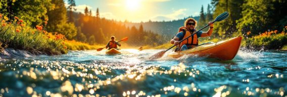 Kayaking Adventure Under The Rainbow