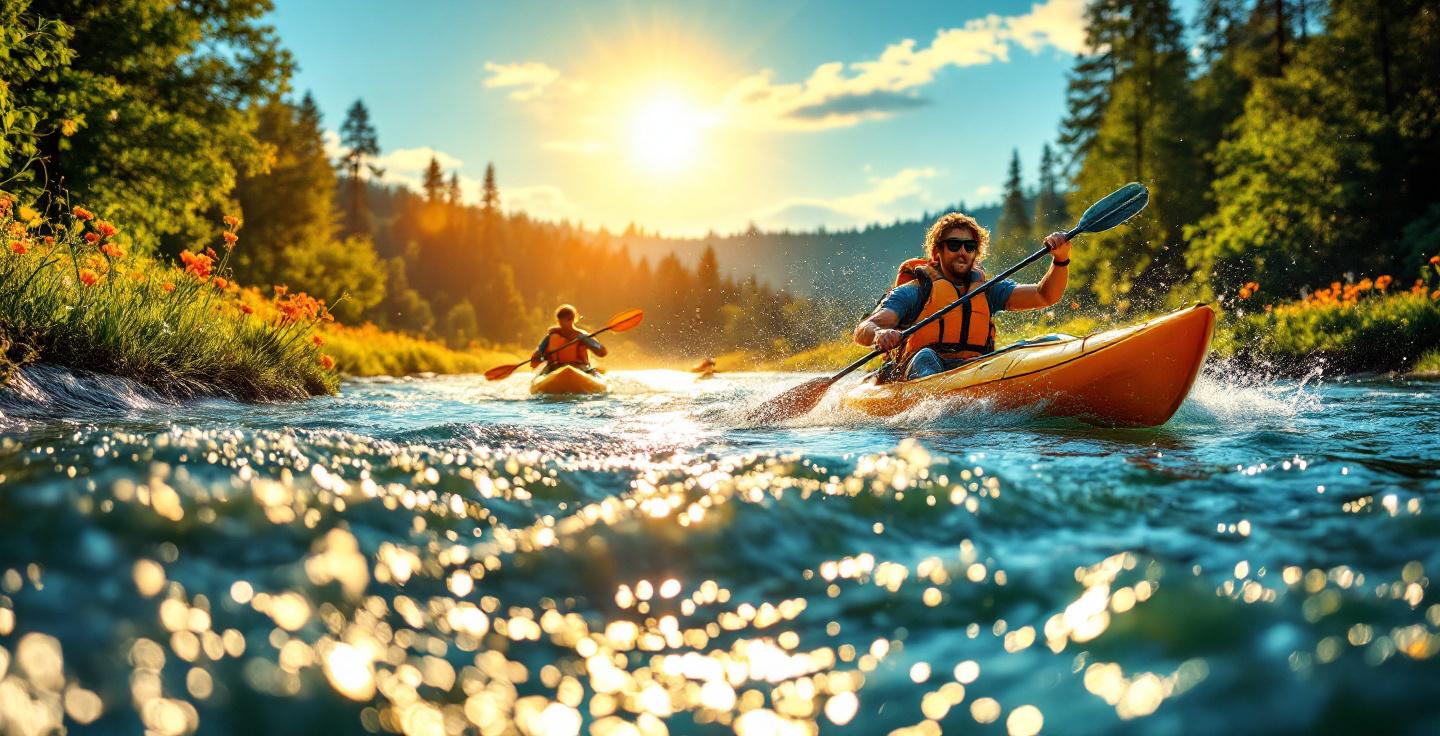 Kayaking Adventure Under The Rainbow