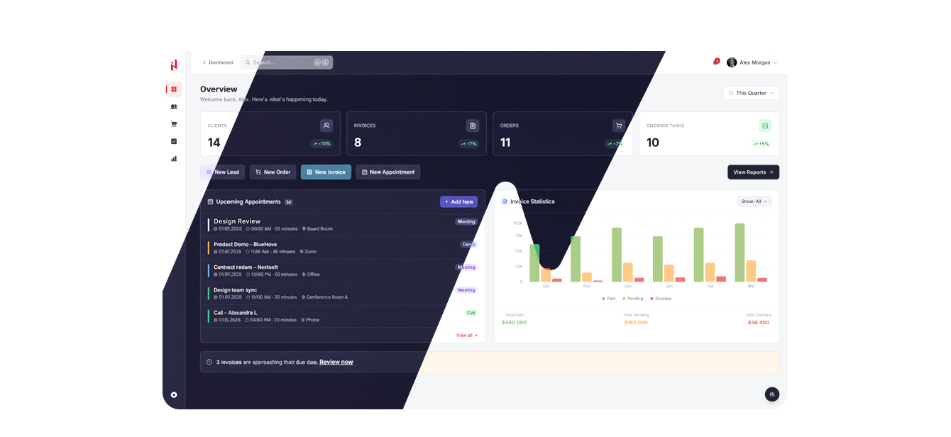 Theme Customization of Custom Elinext CRM