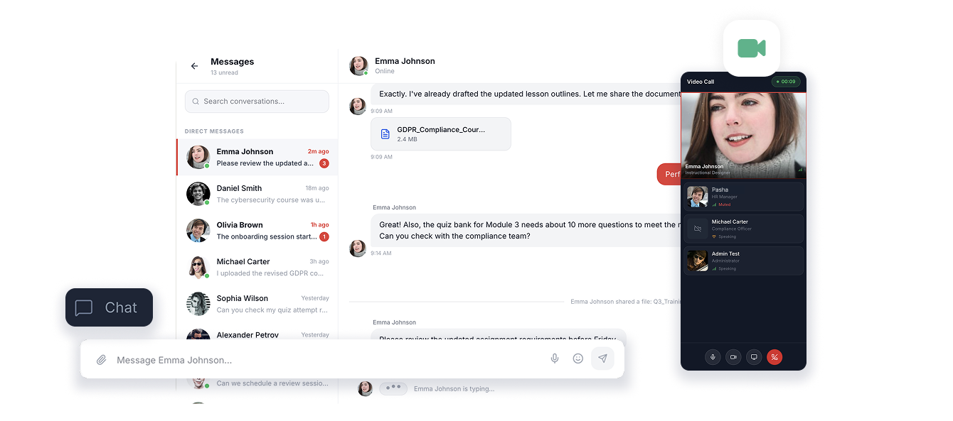Chat Elinext LMS Modules