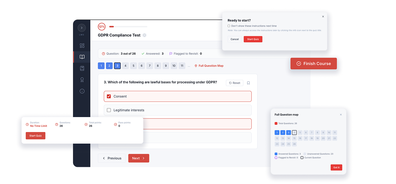 Quiz Attempts Elinext LMS Modules