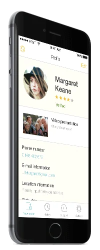 Caregiver profile section Caregiver profile section