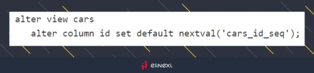 Set the next id value for ‘cars’ to the current cars id sequence