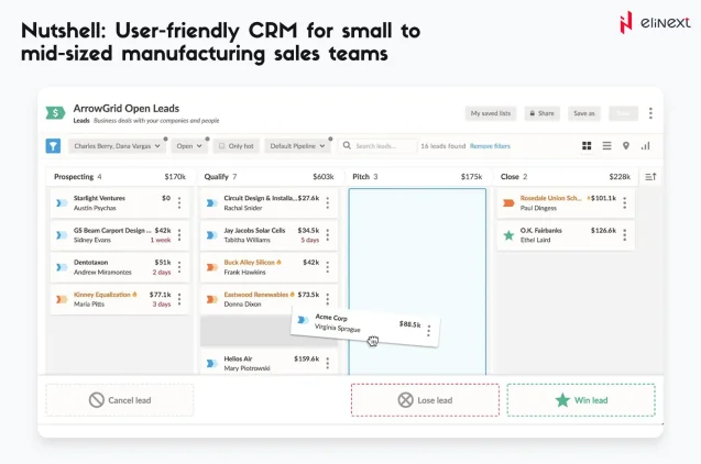 Nutshell: User-friendly CRM