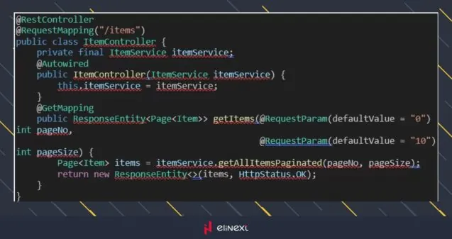 Create a REST Controller to expose the paginated data