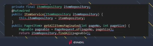 Create a Service class to handle pagination