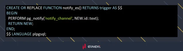 In cases where SQL databases such as PostgreSQL are used, trigger mechanisms at the database level are actively employed