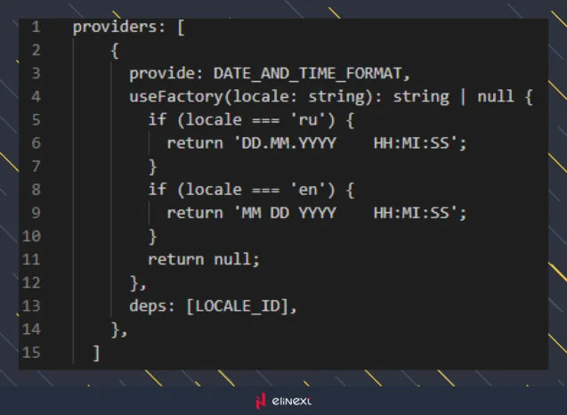 DATE_AND_TIME_FORMAT — InjectionToken, which we'll cover it later