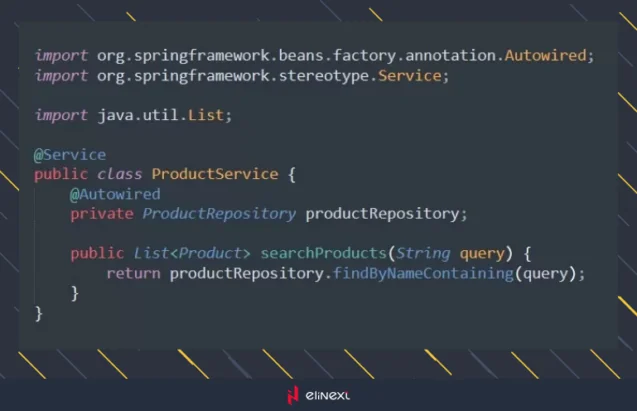 Service Layer for Search Operations