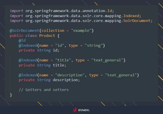 Define Solr Document Entity