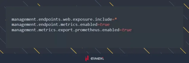 Configure Prometheus in `application.properties`