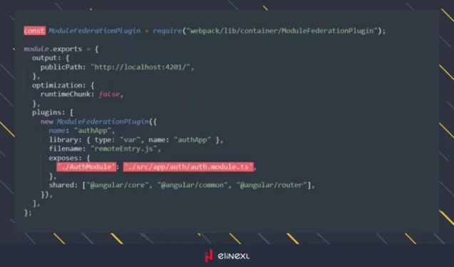 Configure Module Federation