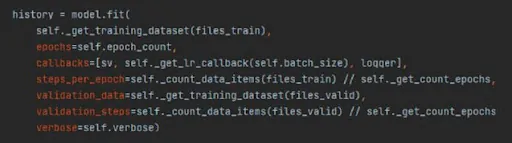 train the model using training data train the model using training data