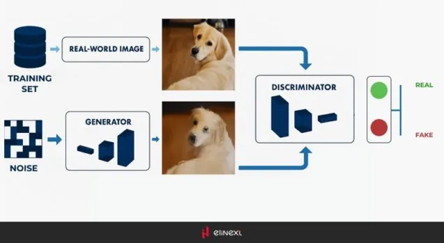 How a generative adversarial network (GAN) works