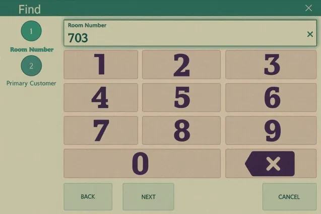 Credit Card Terminals Software - Room Number