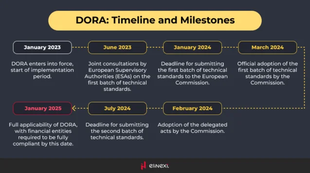 dora timeline and milestones